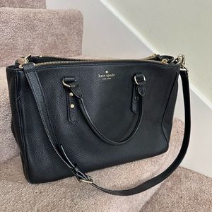 Kate Spade black pebble large tote/satchel
